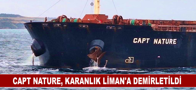 Çanakkale Boğazı'nda arızalanan yük gemisi, Karanlık Liman’a demirletildi