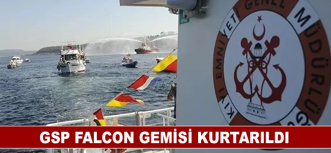 GSP FALCON Gemisi Kurtarıldı