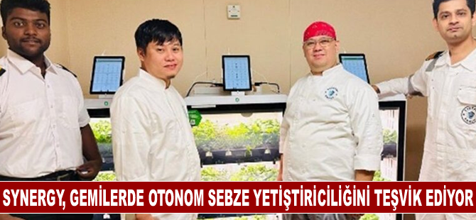 Synergy, gemilerde otonom sebze yetiştiriciliğini teşvik ediyor