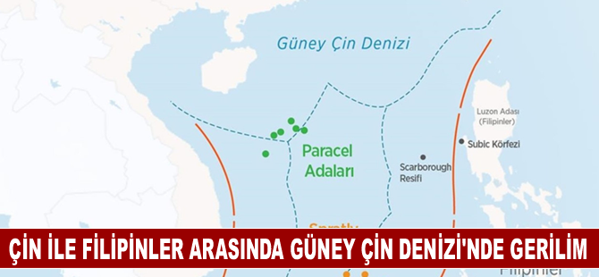 Çin ile Filipinler arasında Güney Çin Denizi'nde gerilim