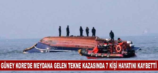 Güney Kore'de meydana gelen tekne kazasında 7 kişi hayatını kaybetti