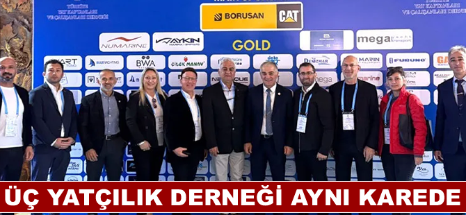 Üç yatçılık derneği aynı karede