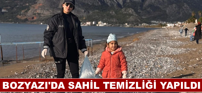 Bozyazı'da sahil temizliği yapıldı