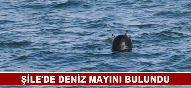 Şile'de deniz mayını bulundu