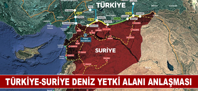 Türkiye-Suriye deniz yetki alanı anlaşması