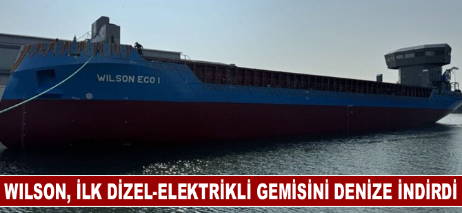 Wilson, ilk dizel-elektrikli gemisini Hindistan'da denize indirdi