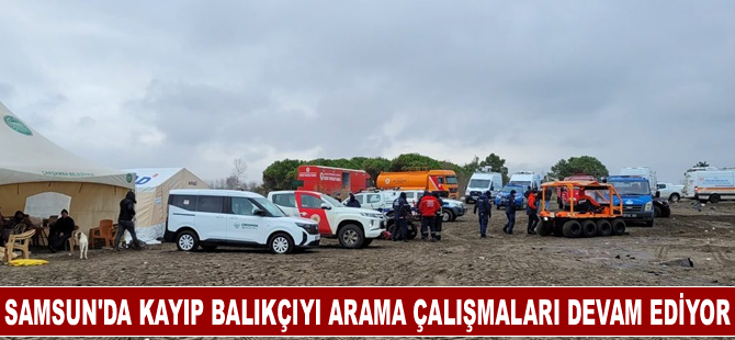 Samsun'da kayıp balıkçıyı arama çalışmaları devam ediyor