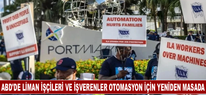 ABD'de liman işçileri ve işverenler otomasyon için yeniden masada