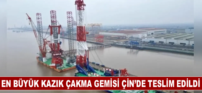 En büyük kazık çakma gemisi Çin’de teslim edildi