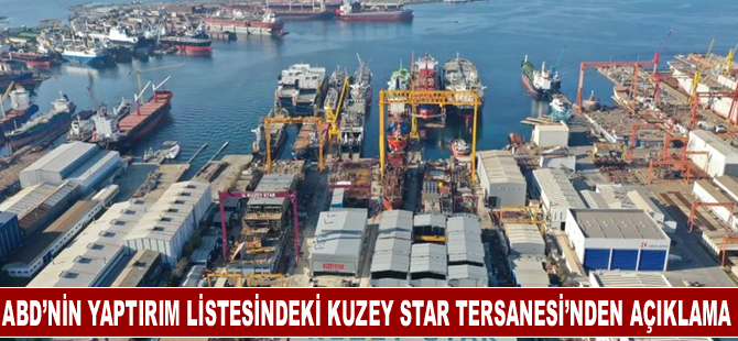 ABD’nin yaptırım listesindeki Kuzey Star Tersanesi’nden açıklama