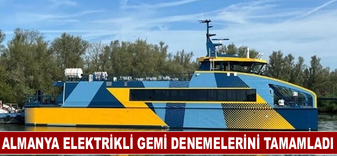 Almanya Elektrikli Gemi Denemelerini Tamamladı