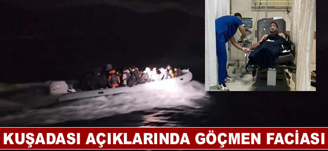 Kuşadası açıklarında göçmen faciası