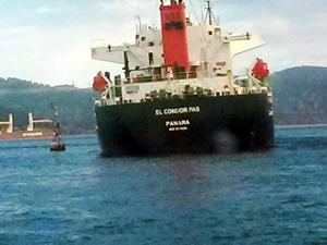 Panama bayraklı M/V El Condor Pas adlı gemi, İstanbul Boğazı’nda karaya oturdu