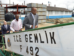 TCG Gemlik Fırkateyni, Kenya'da Mombasa Limanına demir attı