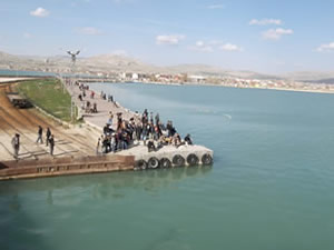 Ahlat'ta yeni iskelenin yapımına başlandı