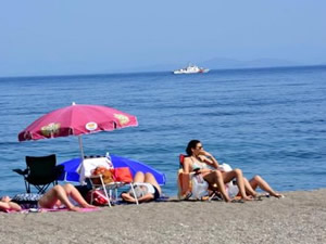 Çanakkale sahillerinden Midilli'ye  kaçak geçişler için sıkı önlem