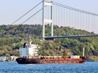 M/V Kyzyl 60, İstanbul Boğazı'ndan geçti