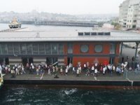 Hizmete başlayan Karaköy İskelesi, havadan görüntülendi