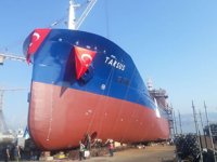 Nakkaş Denizcilik için inşa edilen Tarsus isimli tanker, denize indirildi