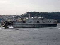 ‘USNS Carson City’ isimli ABD savaş gemisi, İstanbul Boğazı'ndan geçti