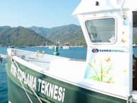 TURMEPA I teknesi, Göcek'te 611 bin litre atık topladı