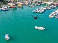 Mersin’de deniz kirliliği drone ile denetleniyor