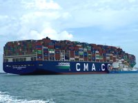 CMA CGM Jacques Saade konteyner gemisi, rekor tazeledi