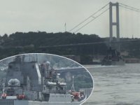 Rus savaş gemisi, İstanbul Boğazı’ndan geçti