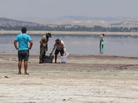 Acıgöl'deki su seviyesi 1 metreye kadar düştü