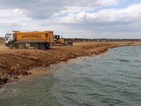 Enez Deniz Gümrük Kapısı liman inşaatı sürüyor