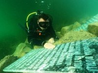 Su altı dalışçıları, Halfeti’de batık şehri fotoğrafladı