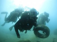 Antalya’da deniz dibi temizliği yapıldı