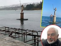 Sinop'taki Poseidon heykeli, sosyal medyanın hedefi oldu