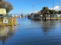 İskenderun’da deniz taştı, caddeler göle döndü