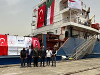 Türkiye'den 2 bin 408 tonluk malzeme taşıyan gemi Sudan'da
