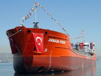 Palmali Denizcilik'e inşa edilen M/V ARMADA PRIDE isimli kimyasal tanker, denizle buluştu